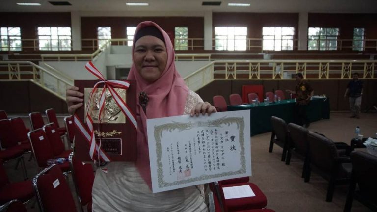 Rizka Bawa Harum UNSADA, Pada Lomba Pidato Bahasa Jepang