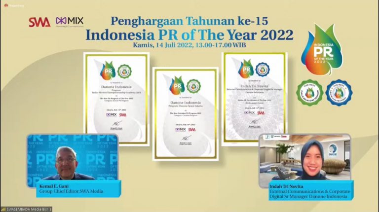 Danone Indonesia Borong 6 Penghargaan Dalam Indonesia PR of The Year 2022