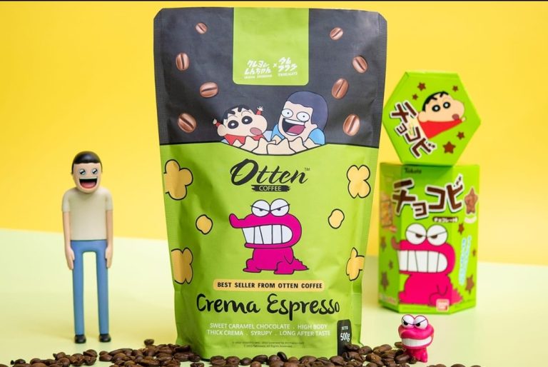 Kolaborasi dengan Shin-chan x Tahilalats, Luncurkan Otten Coffee yang Unik