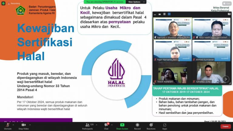 Kemenag Gandeng UHAMKA dalam Rangka Sosialisasi Sertifikasi Produk Halal