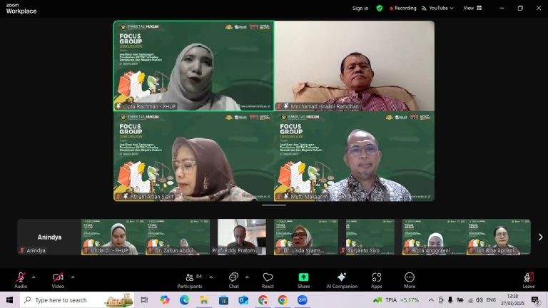 FHUP Gelar Diskusi Terkait Implikasi Perubahan UU TNI