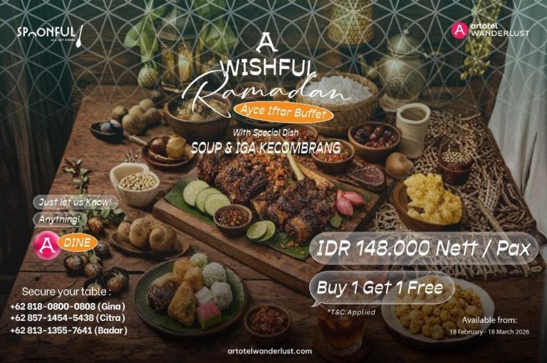 ROOMS INC D’Botanica Bandung Hadirkan “A Wishful Ramadan” dengan Ayce Iftar Buffet Khas Nusantara