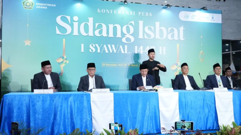 Pemerintah Tetapkan 1 Syawal 1447 H Jatuh pada 21 Maret 2026