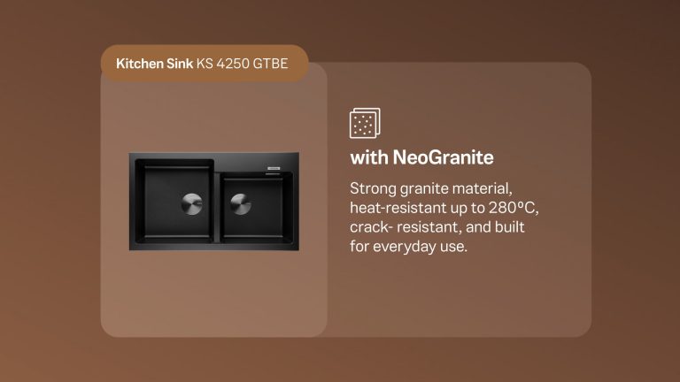 MODENA Kenalkan Wastafel Cuci Piring Granit Low Maintenance