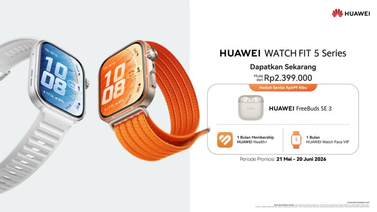 HUAWEI WATCH FIT 5 Resmi Meluncur, Hadirkan Fitur Kesehatan Canggih