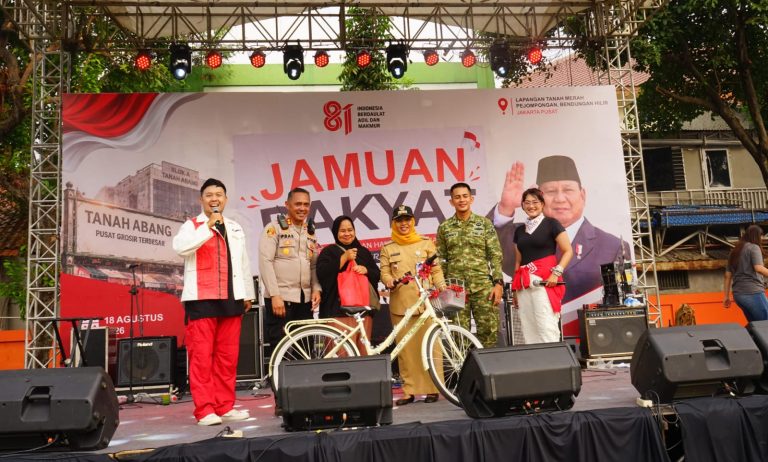 Jamuan Rakyat Tanah Abang Meriah, Warga Rasakan Kemerdekaan Lewat Aksi Sosial Tiga Pilar
