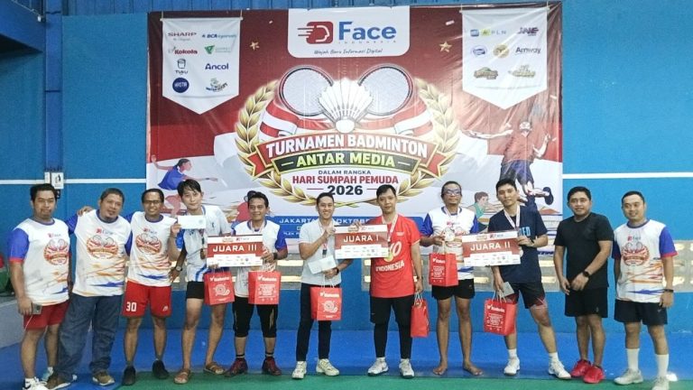 Hari Sumpah Pemuda, FaceIndonesia.co.id Gelar Badminton Antar Media